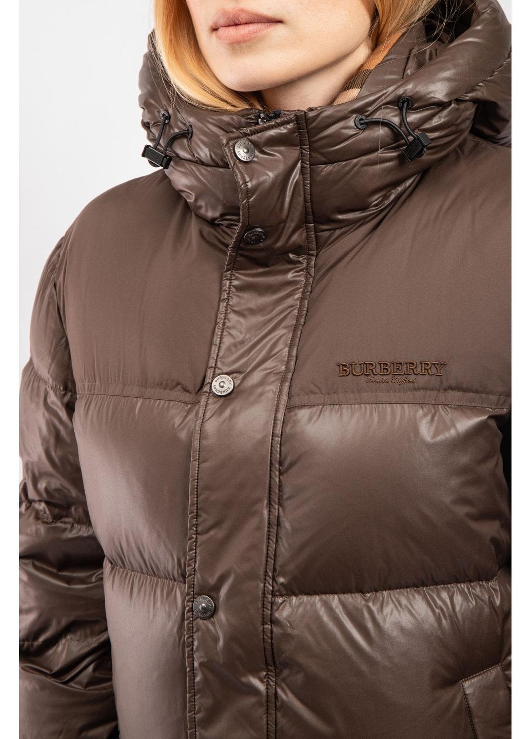 Коричневий зимній Пуховик Burberry