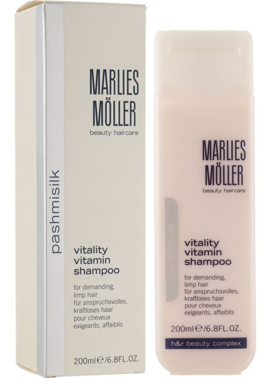 Витаминный шампунь для волос Pashmisilk Vitality Vitamin Shampoo 200ml (327937-83175) Marlies Moller (368619284)