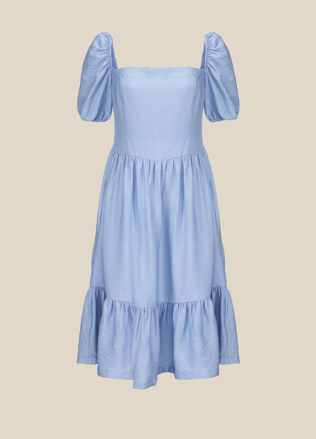 Голубое платье однотонное женское wtc02382 shop (2000990648730) LAWA однотонное