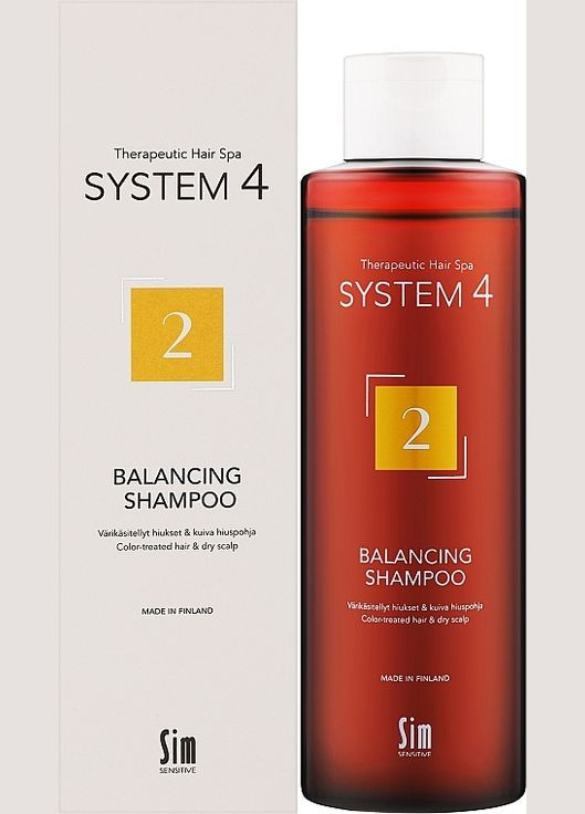 Шампунь для сухого, фарбованого і пошкодженого волосся System 4 Balancing Shampoo 500ml (1364355-22264779) Sim Sensitive (368603131)
