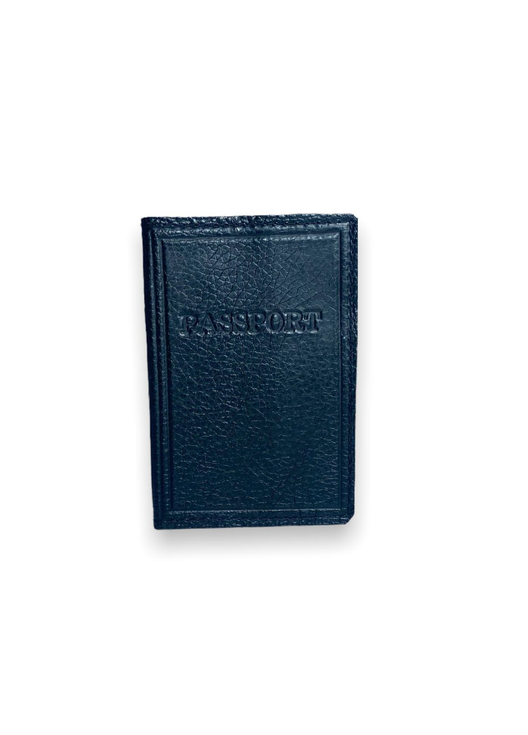 Обложка для паспорта кожаная с тиснением ручная работа размер: 14*9.5*0.5 см черная BagWay (285815044)