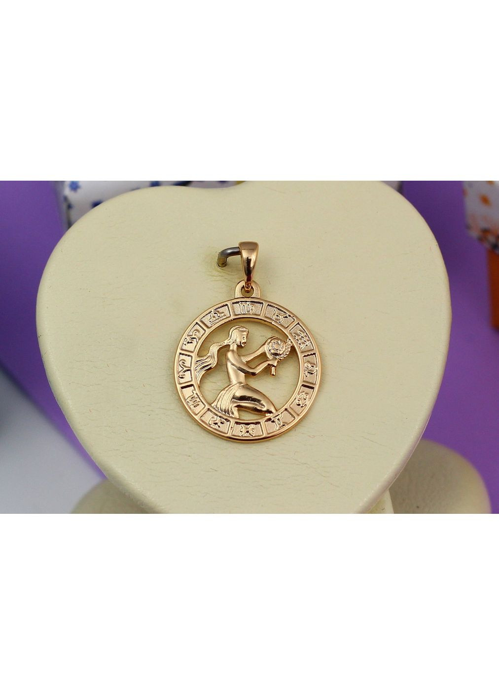 Кулон зодиак дева 2 см золотистый love-shopping Xuping Jewelry (355798311)