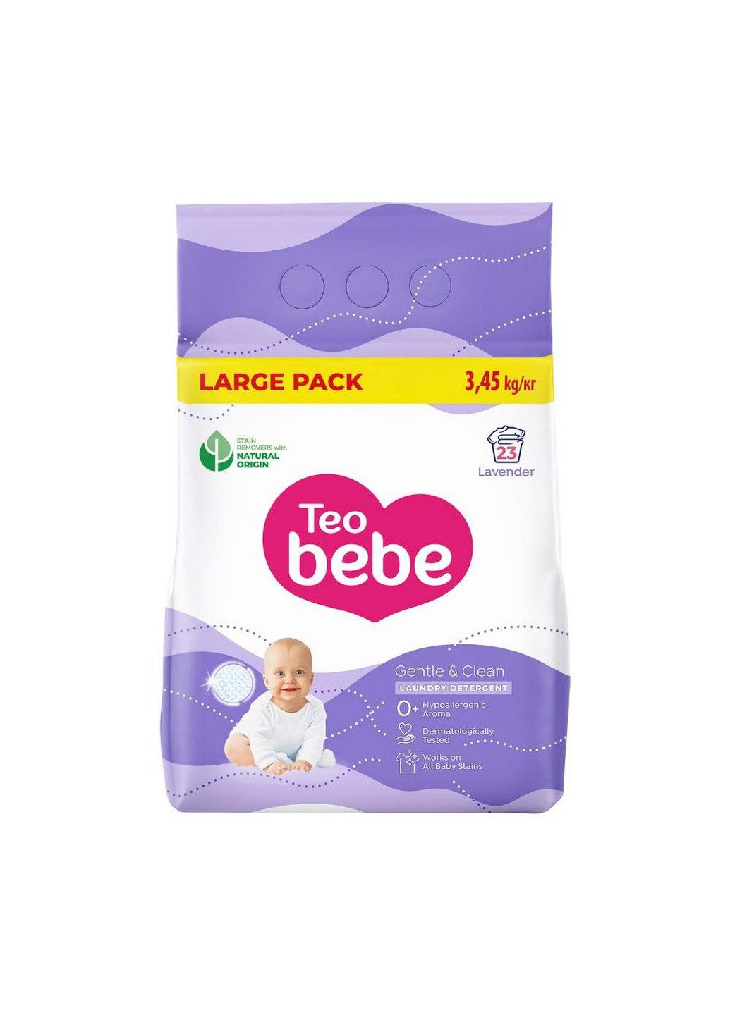 Стиральный порошок Gentle & Clean Lavender 3.45 кг Teo Bebe (278048877)