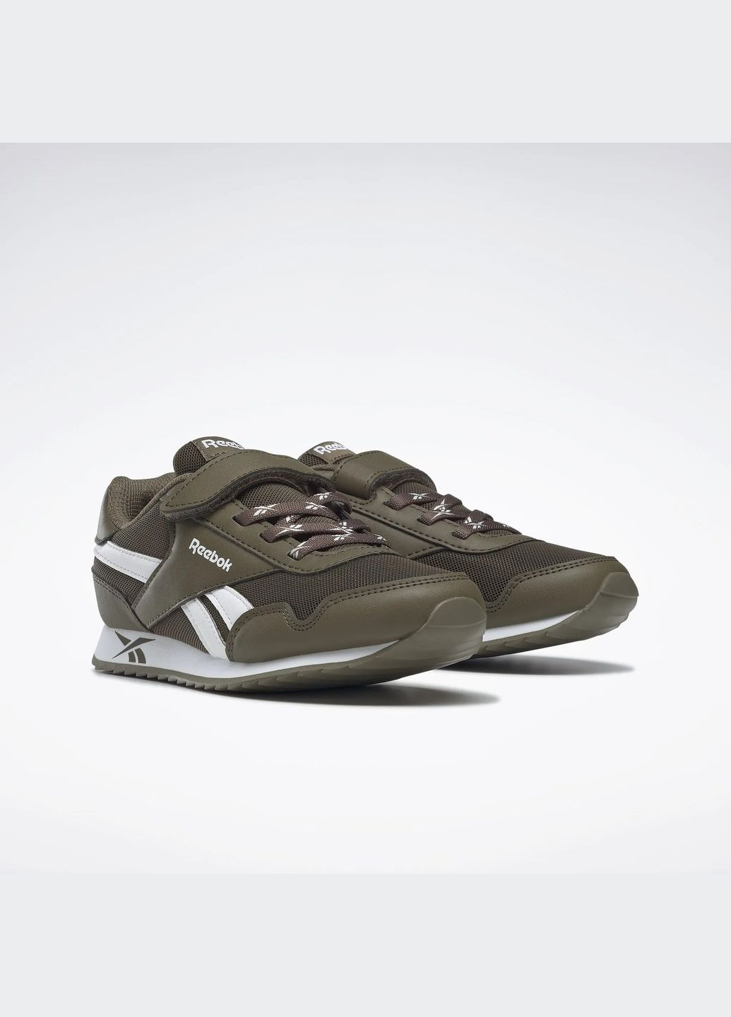 Темно-зеленые всесезон кроссовки royal classic jogger 3 army green army green cloud white Reebok