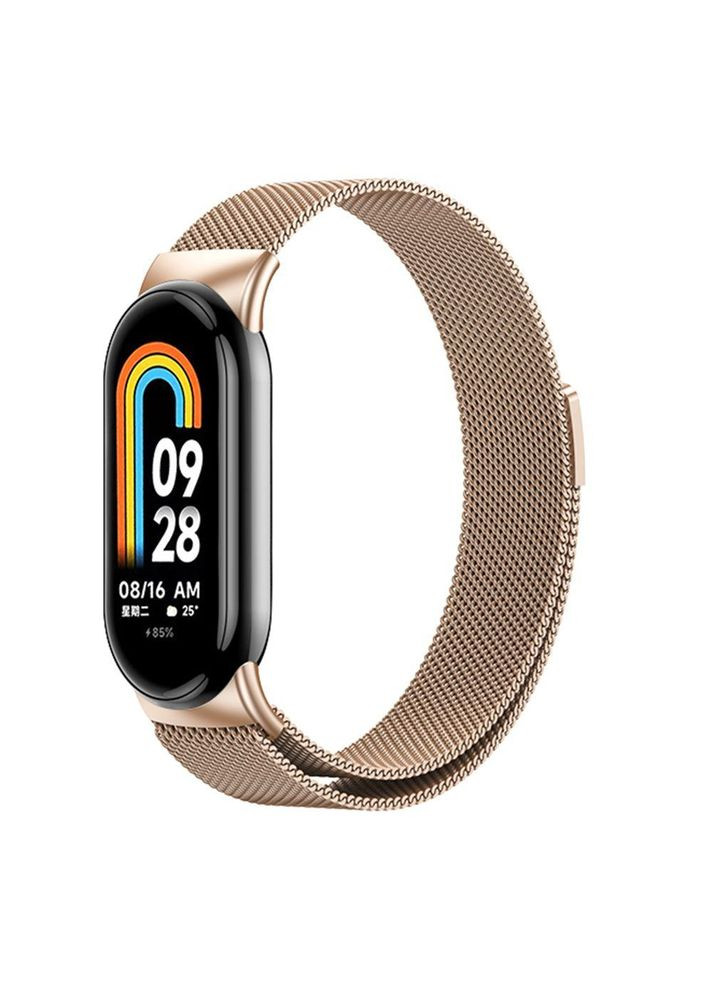Ремешок для Xiaomi Mi Band 8/9/10 Milanese Loop Gold No Brand (362670204)