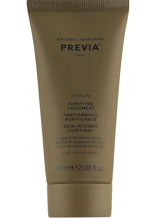 Очищающий уход для волос и кожи головы Extra Life Purifying Treatment 60ml (910950-132240) Previa (368629952)