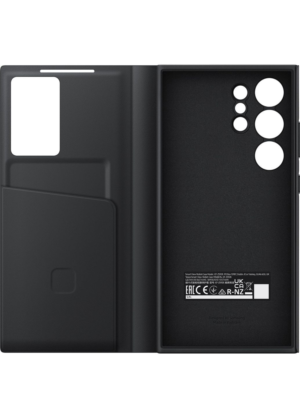Чехол-книга Smart View Wallet Case Galaxy S24 Ultra SM-S928 Black (EF-ZS928CBEGWW) Samsung (361031613)