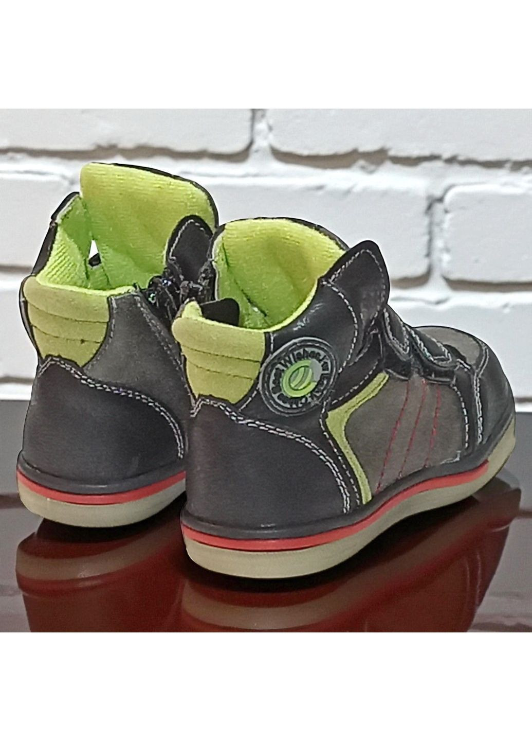 Утеплені демісезонні черевики на липучках осінні ортопедичні хайтопи для хлопчика на флісі Клібі Clibee (362378420)