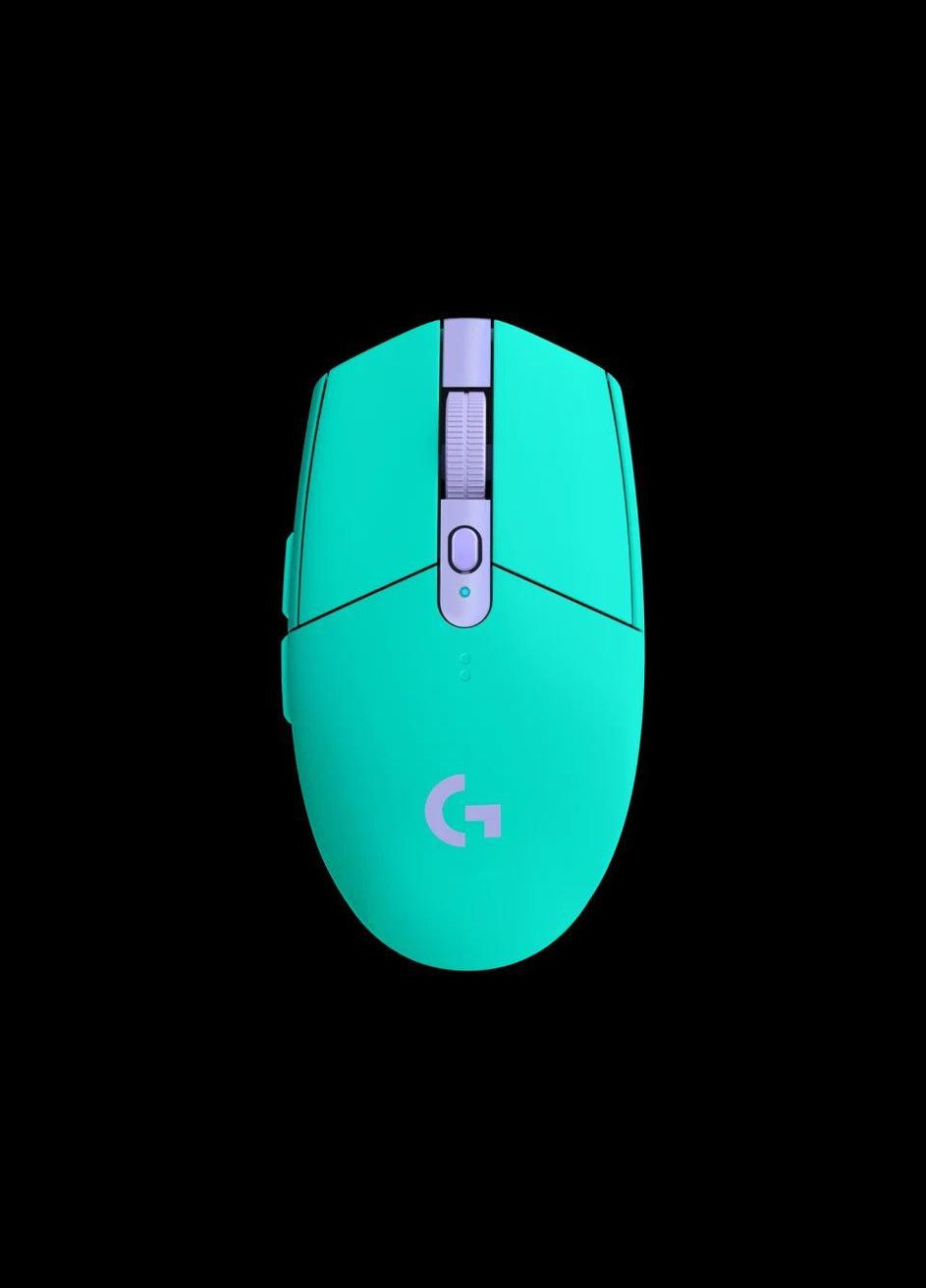Беспроводная игровая мышь G304 gaming mouse светло зеленая (мятная) Logitech (293346030)