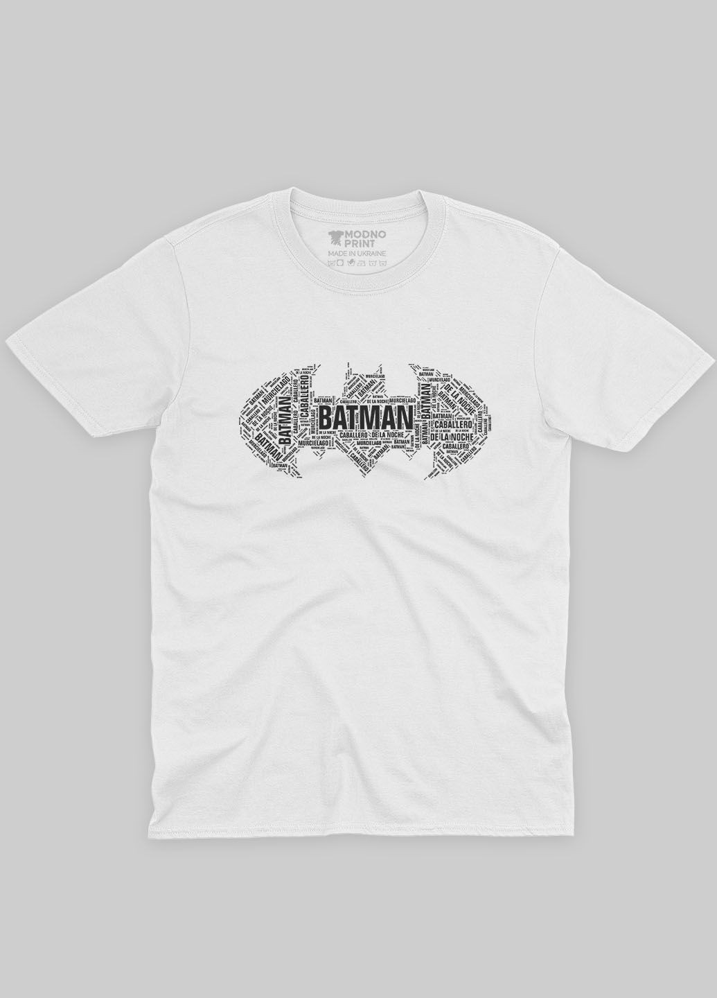 Біла демісезонна футболка для дівчинки з принтом супергероя - бетмен (ts001-1-whi-006-003-001-g) Modno