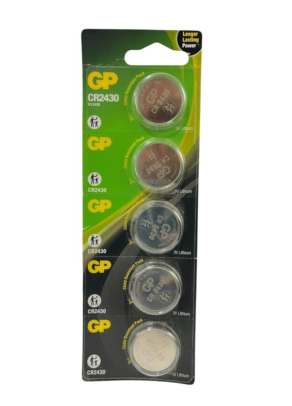 Bat Lithium 3V CR2430 бл.5шт (100) GP (371144856)