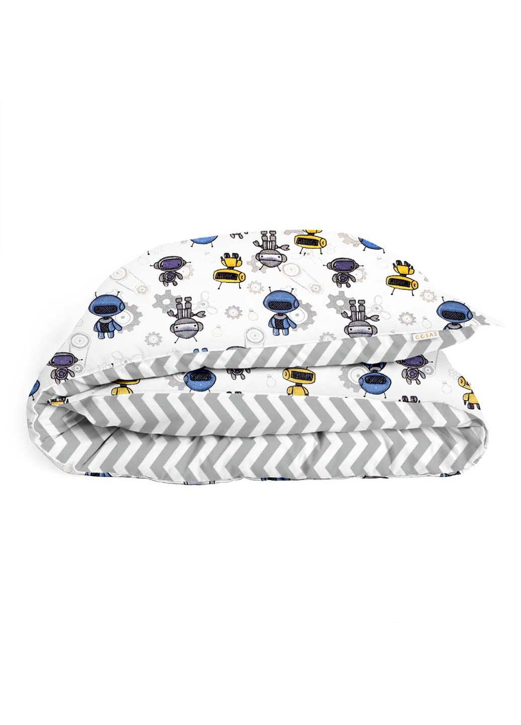 Детское постельное белье в кроватку Robots 110х140 см Cosas (307386766)