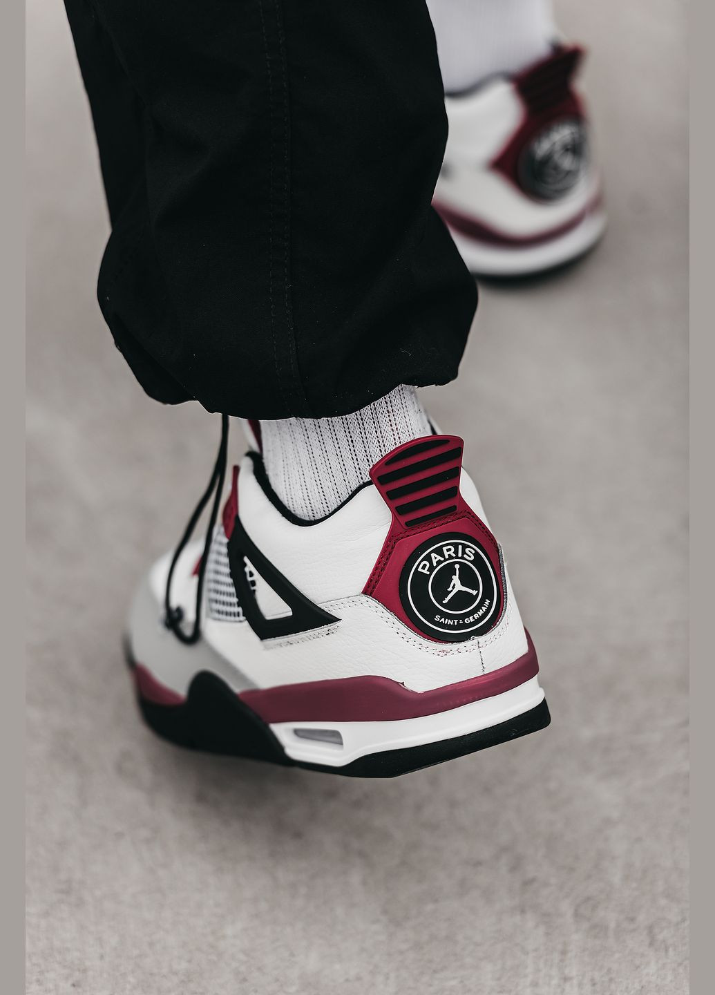 Кросівки жіночі і чоловічі Nike Air Jordan 4 Retro PSG white | Найк Аір Джордан 4 білі No Brand білі всесезони (315006182)