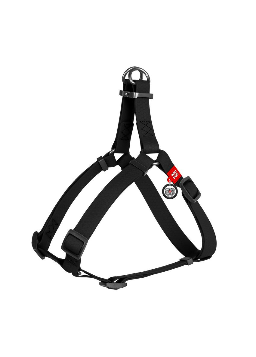Шлея Waterproof с QR-паспортом, металлический фастекс, XS, Ш 15 мм, Дл 30-39 см WAUDOG (279561535)
