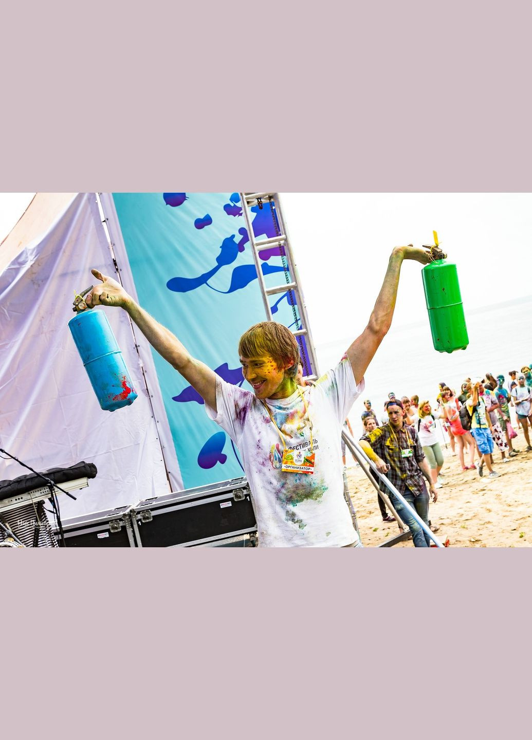 Білий Балон Гендер Паті 1 кг з Блакитною Фарбою Холі, Gender Party BOY OR GIRL, білий балон DobraMAMA (329194597)