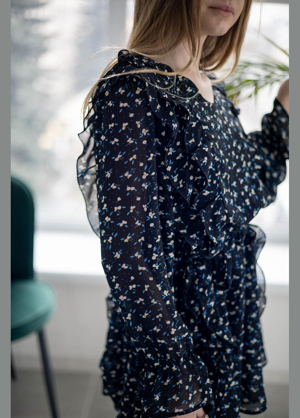 Чёрное платье шифоновое подростковое IRmAS (326766656)