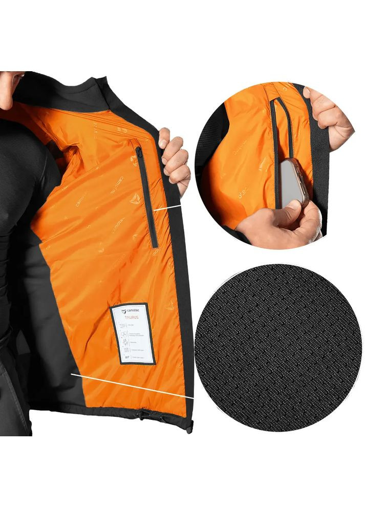 Чорна демісезонна куртка taurus black Camotec