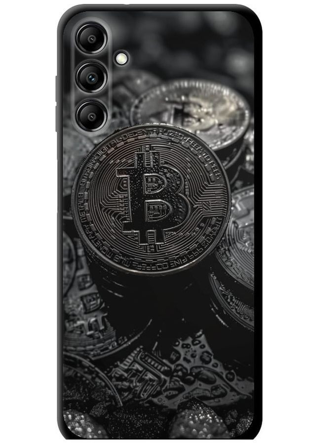 TPU чехол 'Black Bitcoin' для Endorphone Samsung Galaxy A14 A145F (314508578)