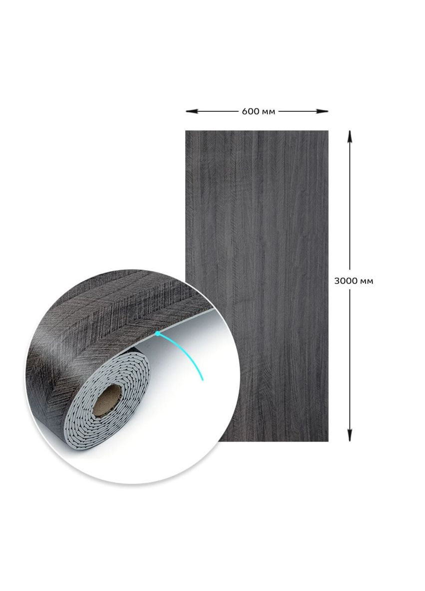 Самоклеющаяся виниловая плитка в рулоне 0,6*3m*2мм Мат SW-00002025 Sticker Wall (315791022)