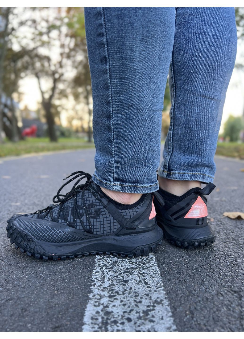 КРОСІВКИ ЖІНОЧІ NIKE ACG MOUNTAIN FLY LOW BLACK НАЙК АСЖ МАУНС ФЛАЙ No Brand чорні демісезони (367167148)