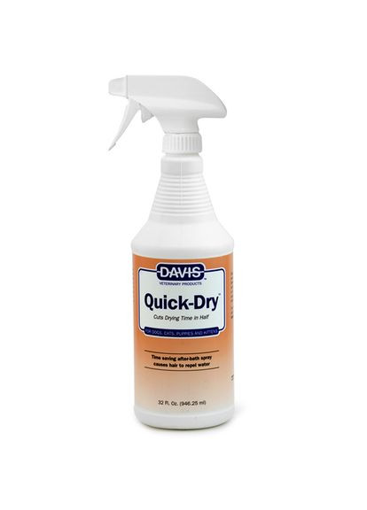 Спрей для собак і котів Швидке сушіння QuickDry Spray 946 мл (87717904722) Davis (279564283)