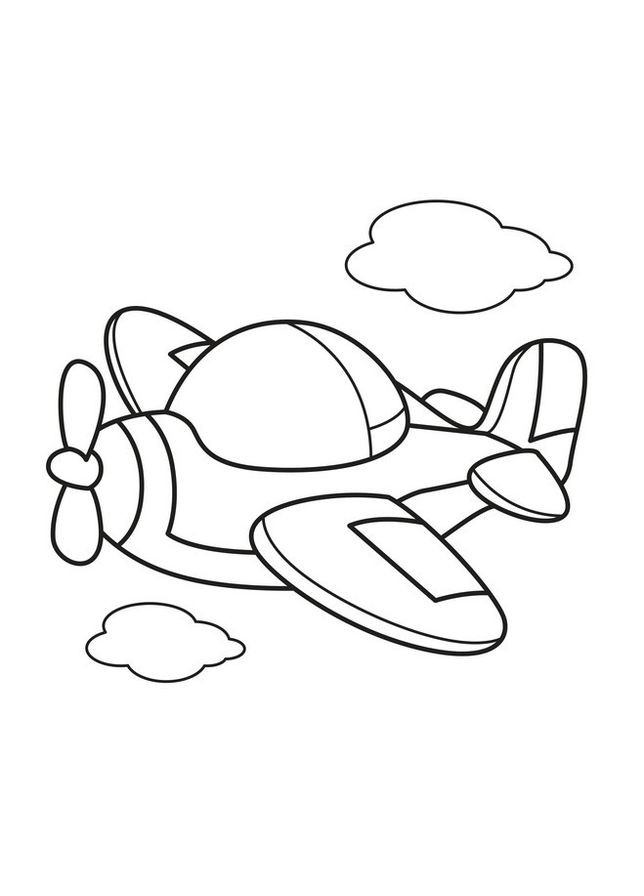 Детская раскраска для малышей "Самолет" 403440, 8 страниц Книжковий хмарочос (317738251)