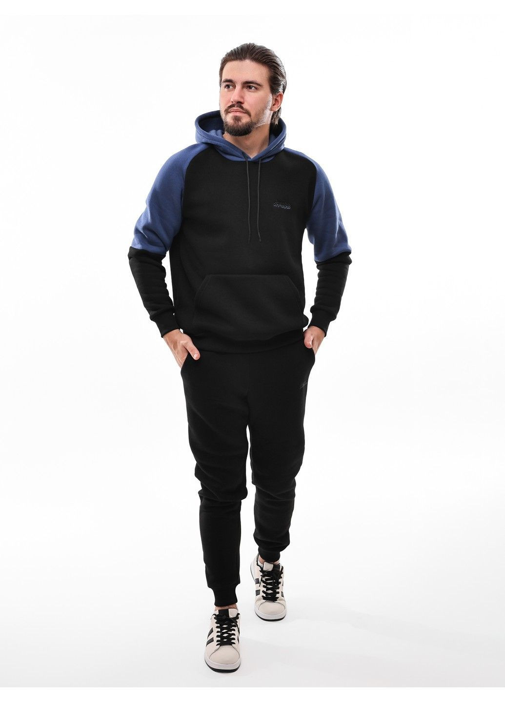 Синий спортивный костюм мужской ЕДЕЛЬВЕЙС