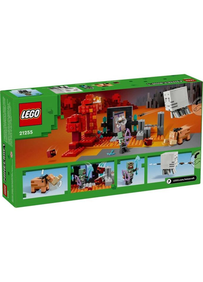 Конструктор Minecraft Засада у портала в Нижний мир 352 деталей (21255) Lego (281425627)