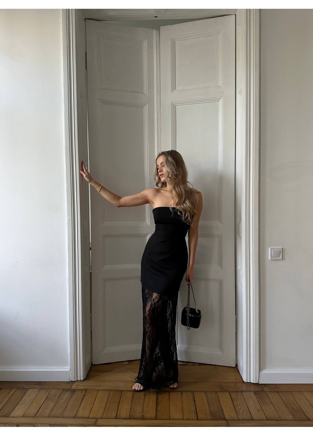 Чорна святковий, коктейльна, вечірня жіноча сукня зі спідницею сукня-трансформер Avanti однотонна