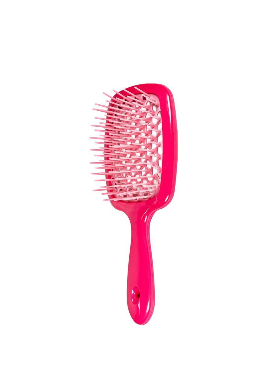 Расчёска для волос массажная продувная, Коралловая с розовым No Brand (367269769)