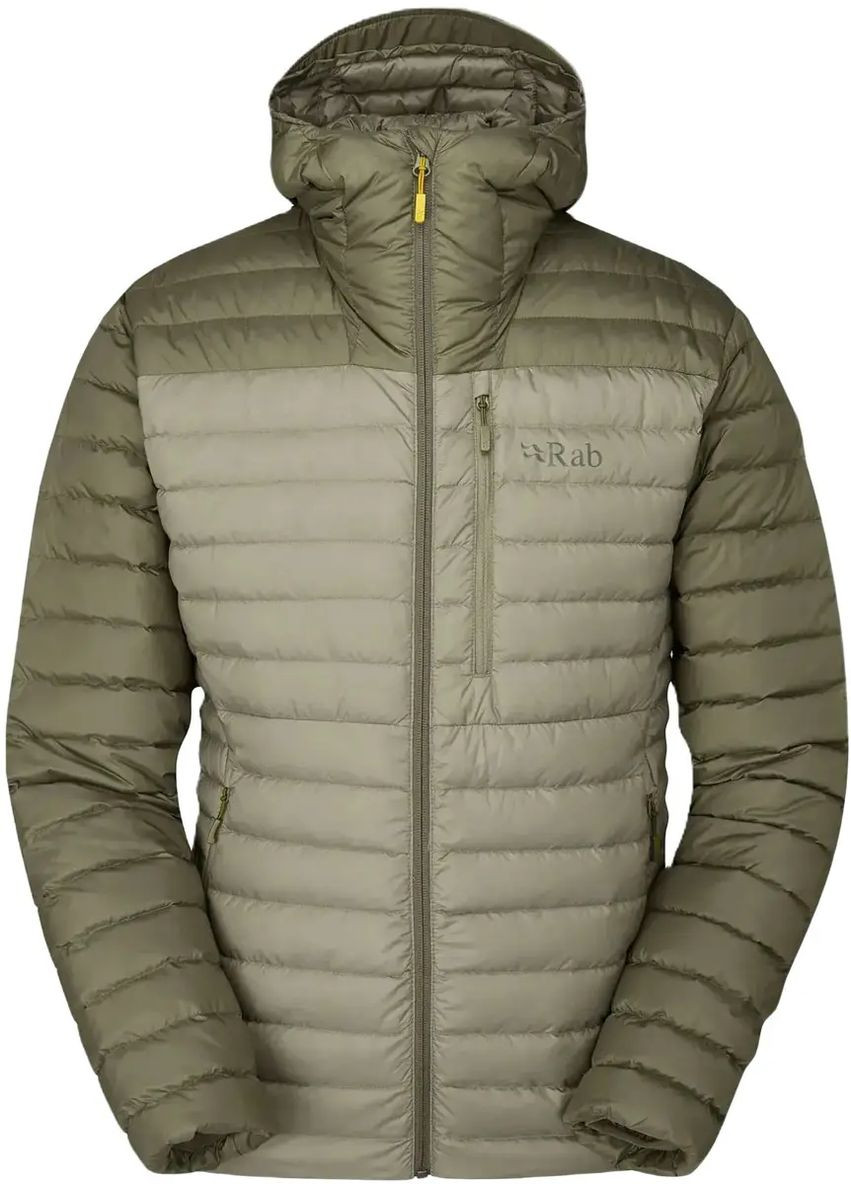 Комбінована демісезонна куртка microlight alpine jacket ight khaki/stone Rab