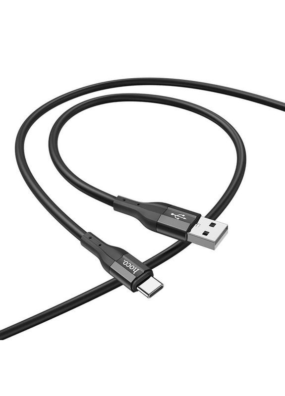 Кабель TypeC Creator silicone charging data cable X72 3A білий 1 м Hoco (293945085)