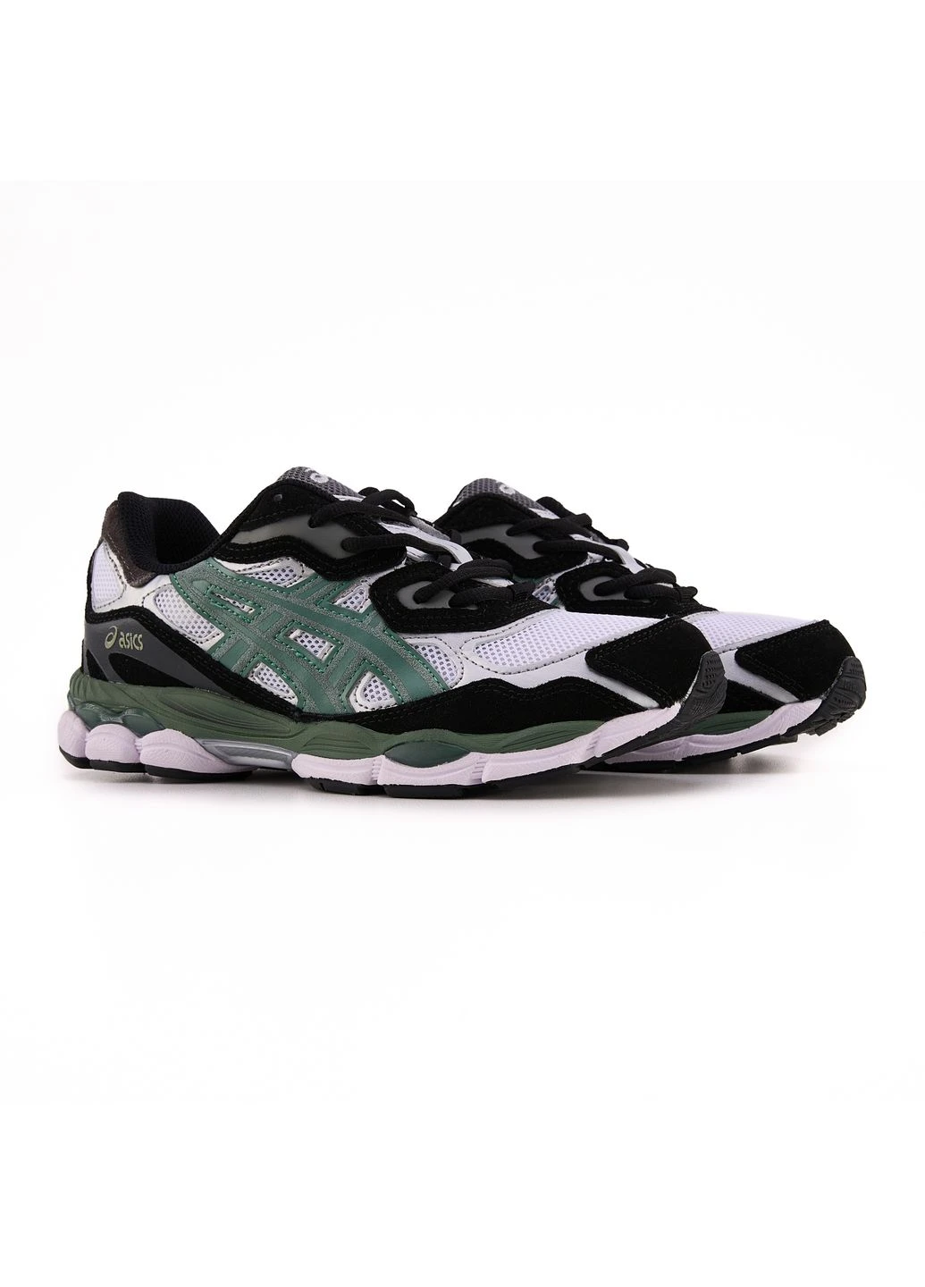 Белые летние кроссовки asics gel-nyc white black ivy асикс гель нюк No Brand