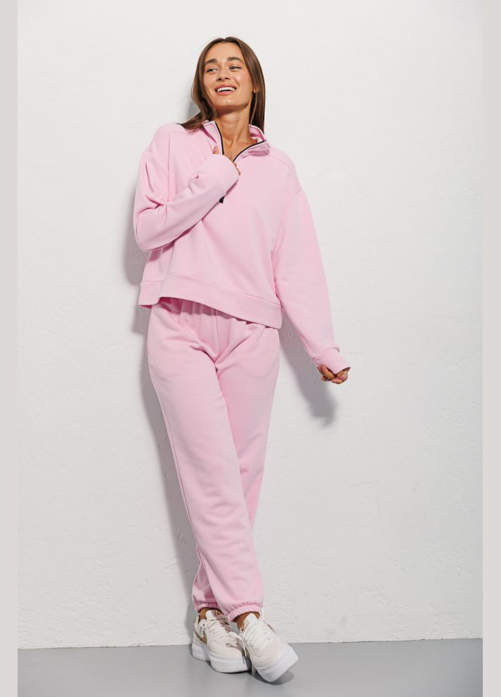 Жіночий спортивний костюм зі світшотом на рожевий блискавки Arjen (289842426)