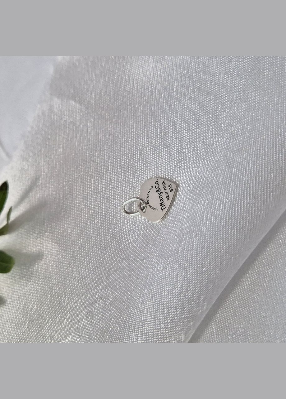 Серебряная подвеска кулон без камней Сердце серебро 925 пробы Черненное 667 0.79г No Brand (306743051)