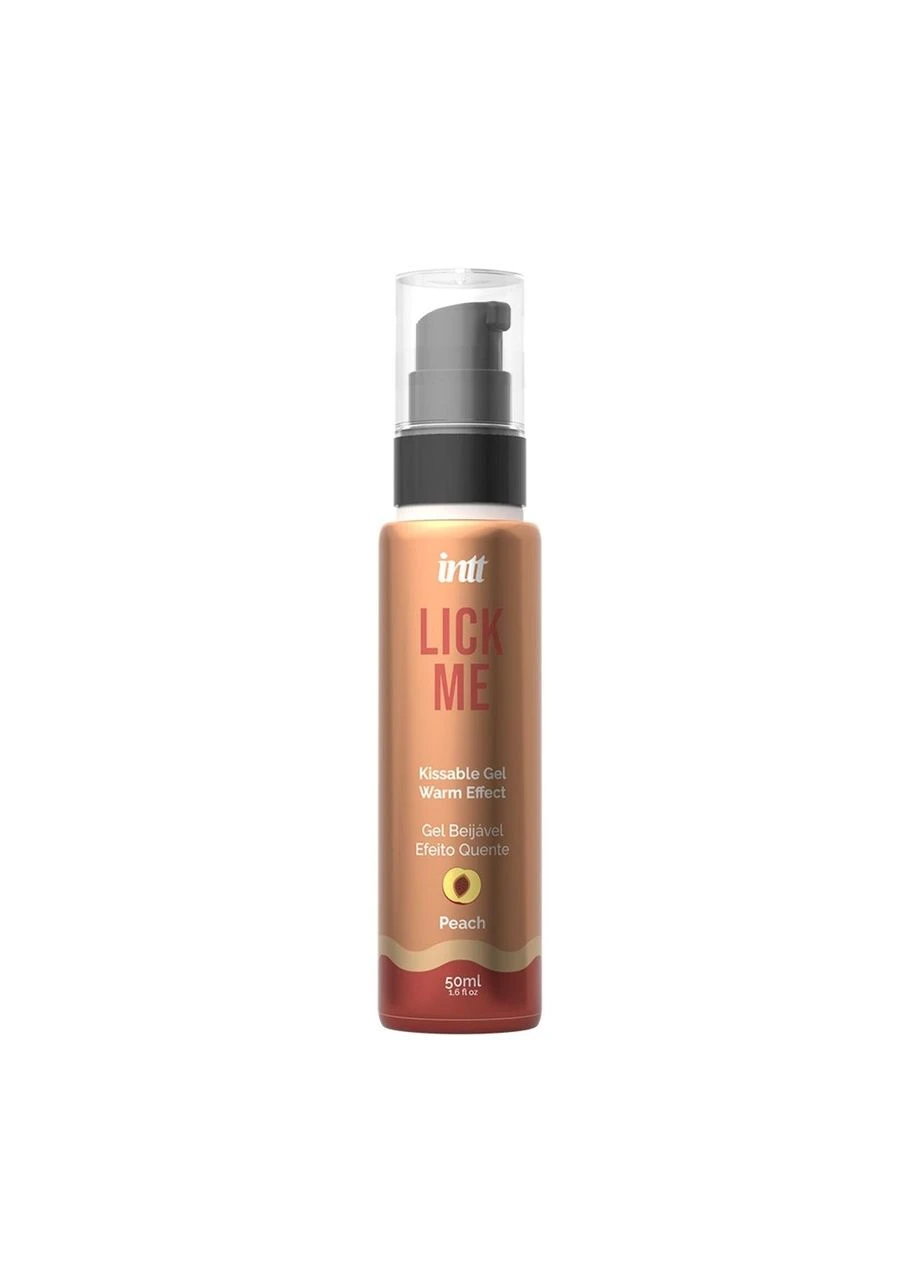Смачний гель для орального сексу з зігріваючим ефектом Lick Me Kissable Gel Peach (50 мл) Intt (329901619)