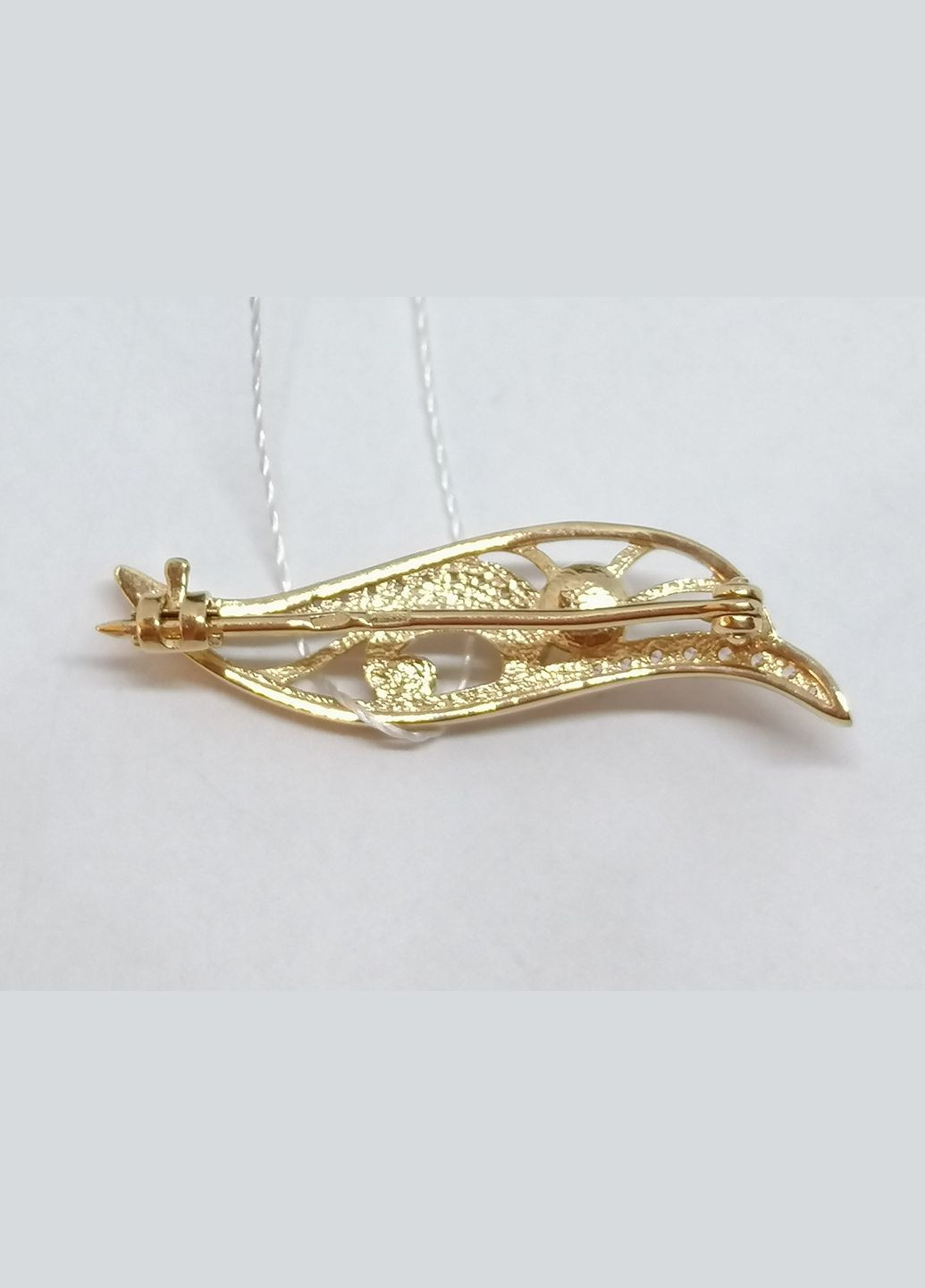 Золота брошка з перлами і фіанітами. БШ250И Імперія золота (329421710)