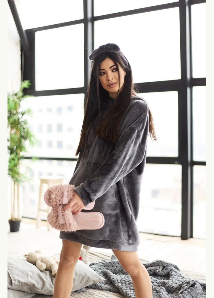 Сіра всесезон сукня-піжама Seventeen