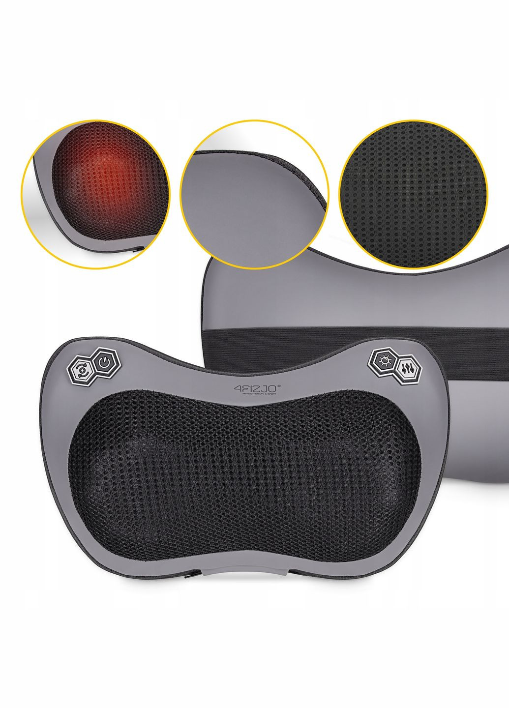 Подушка-масажер Shiatsu Pro+ Black () 4FIZJO P-5907739319159 (324264895)