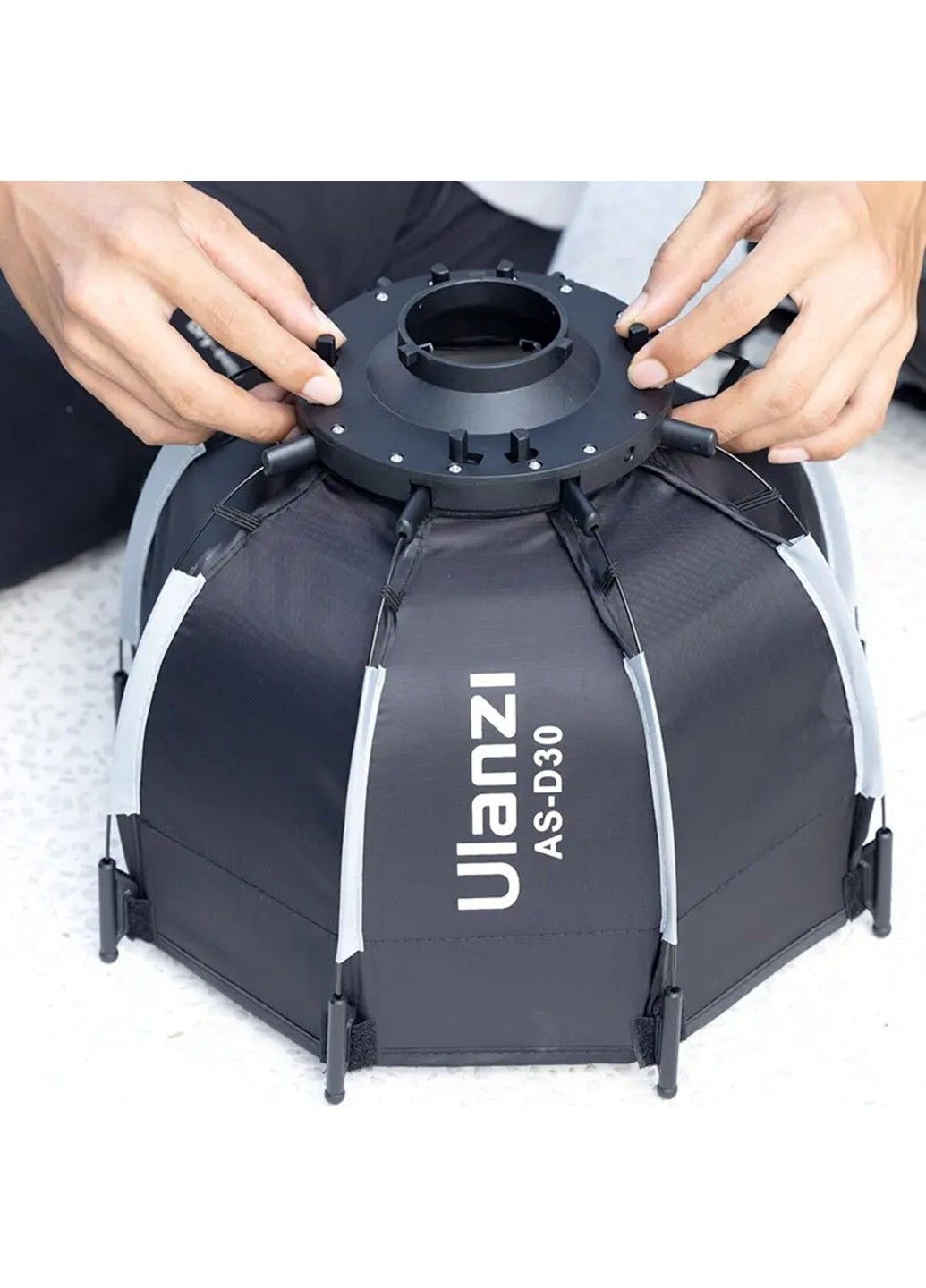 Софтбокс 30cm Octagonal Softbox with Mini Bowens Mount and Grid (UV-L083GBB1 AS-D30) Ulanzi (369456978)