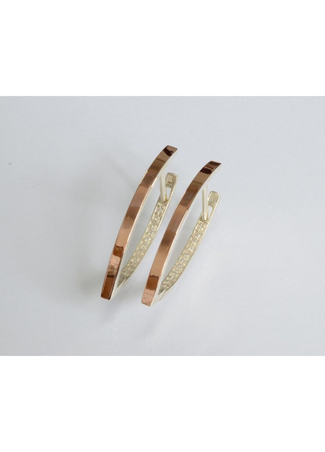 Серебряные серьги со вставками из золота Silver Style (367112251)