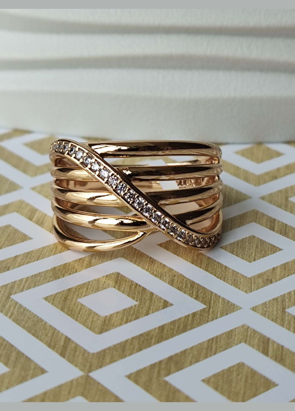 Каблучка позолочена ксюпінг xuping позолота медичне золото Xuping Jewelry (337114030)