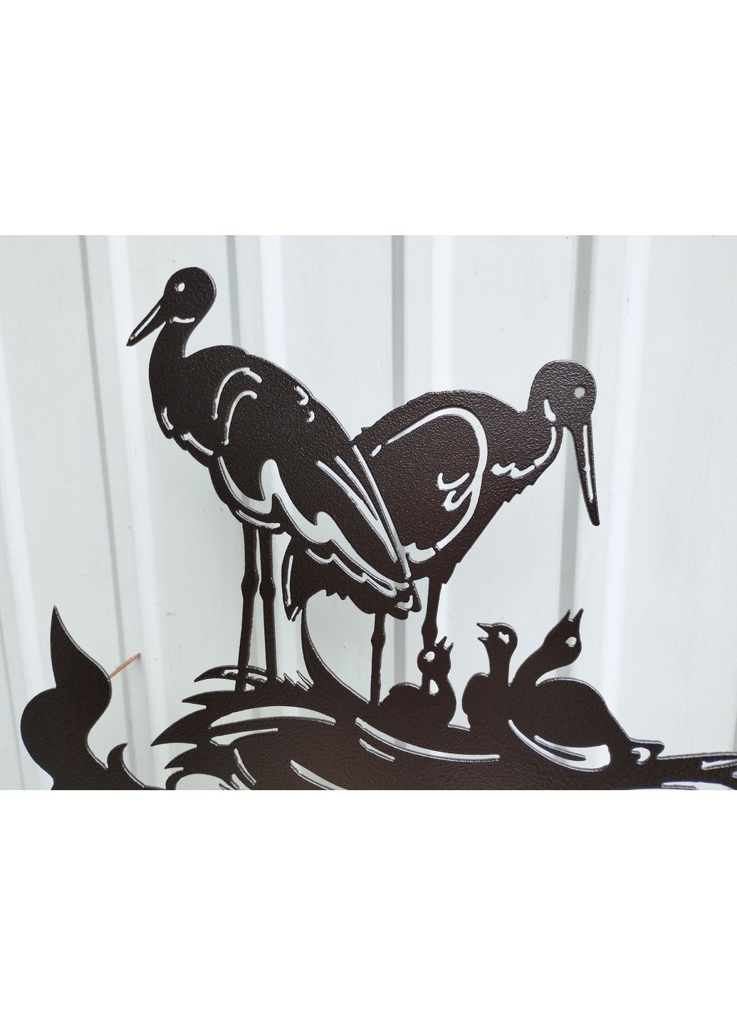 Флюгер на дом Аист №2 из металла 2 мм, флюгер на крышу No Brand (368896325)