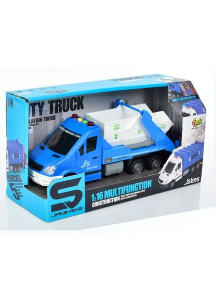 Машинка Міські служби 1:16 інерційна сміттєвоз (JS137A) MFC (365547795)