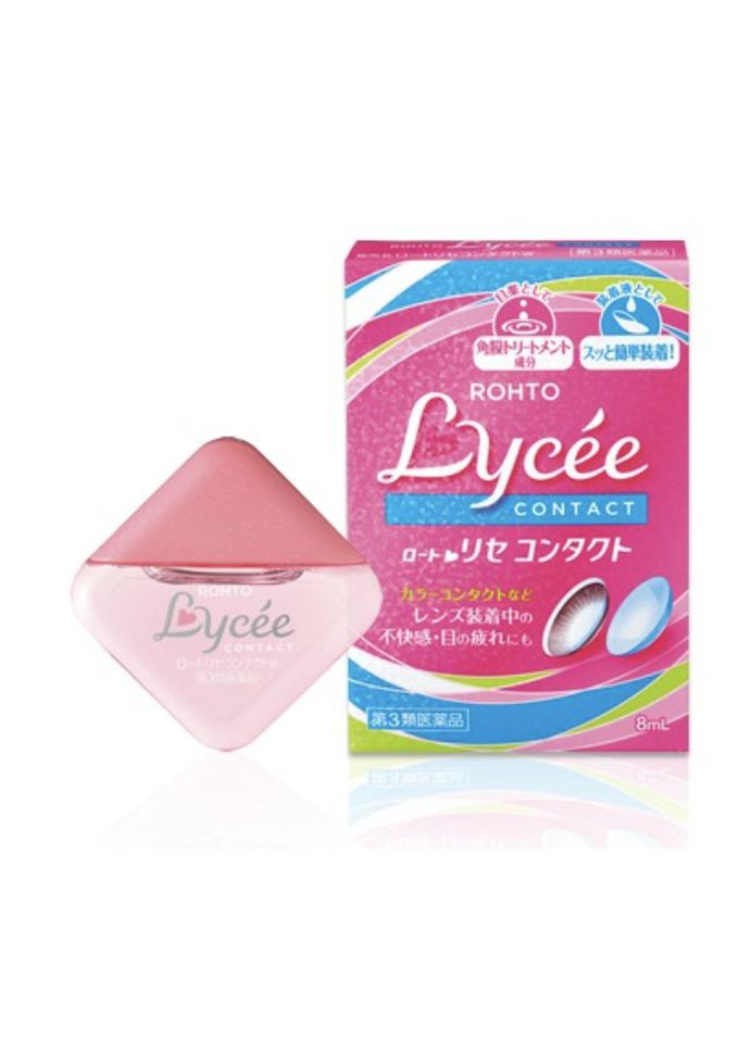 Lycee краплі при носінні лінз 8 мл Rohto Pharmaceutical (322290935)