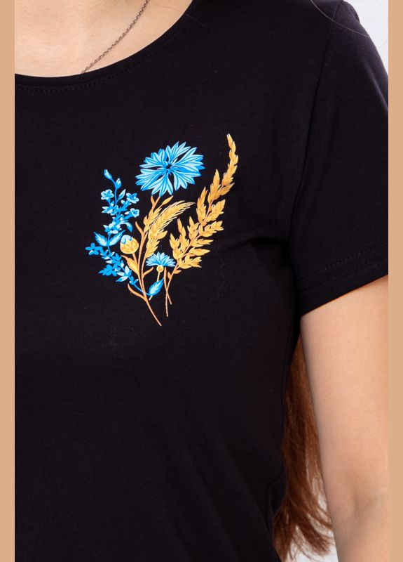 Графітова літня футболка жіноча "україна" з коротким рукавом Носи своє
