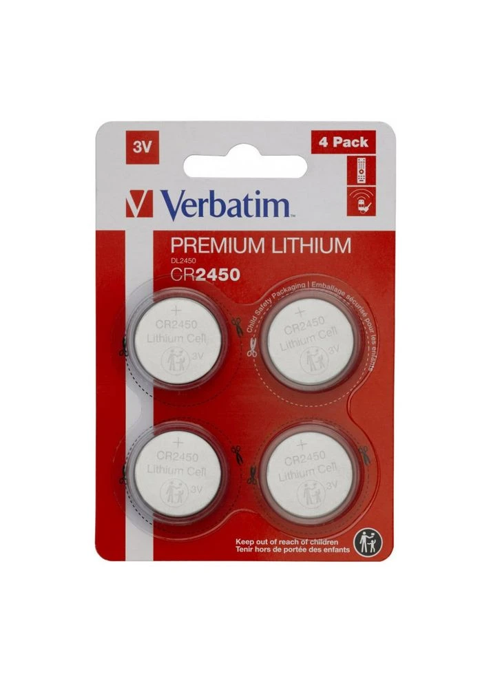 Батарейка (m108279) Verbatim CR 2450 Lithium 3V * 4 (382960439)