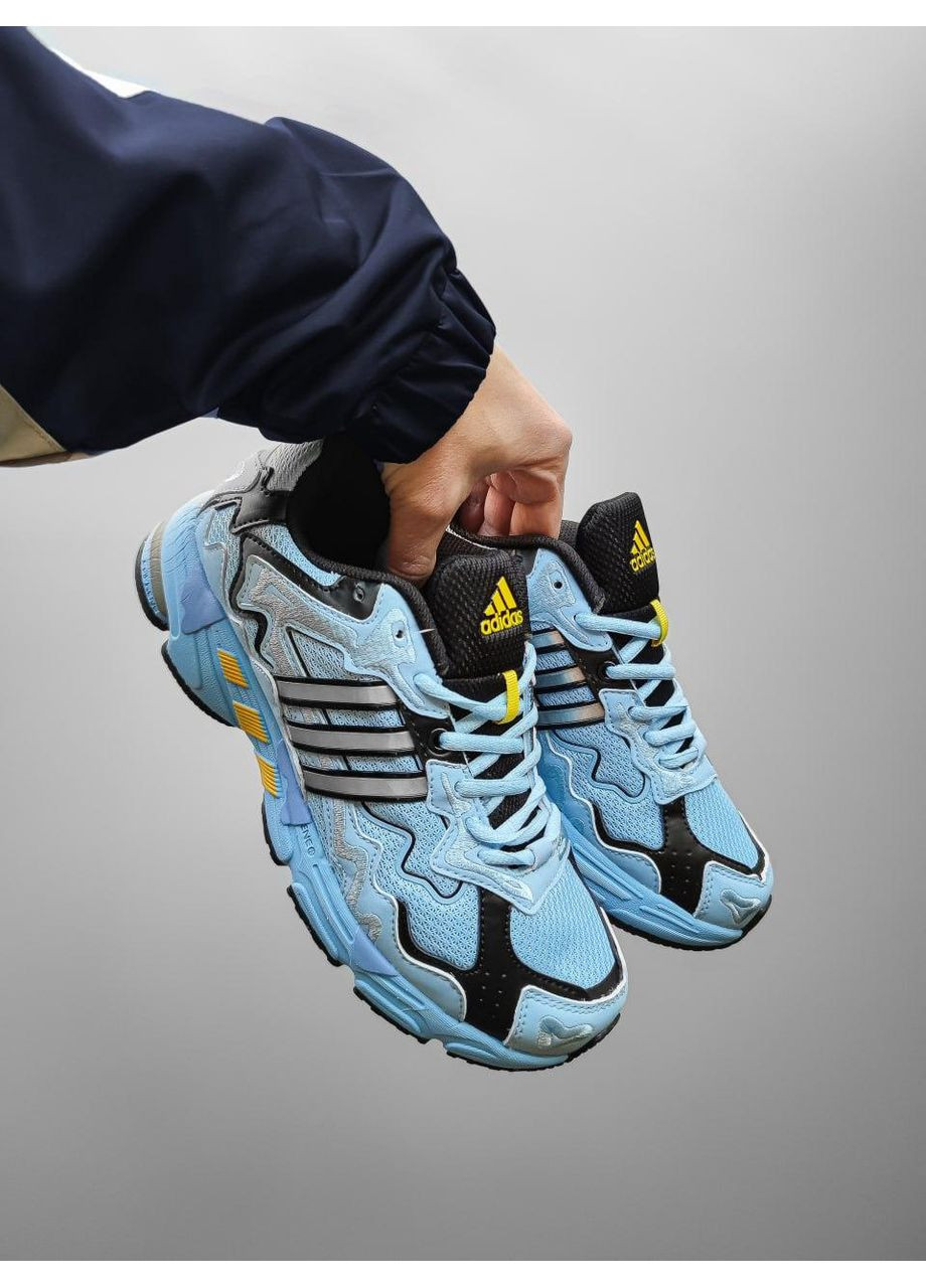 Чорні Осінні кросівки чоловічі adidas x bad bunny response blue black адідас бед бані No Brand