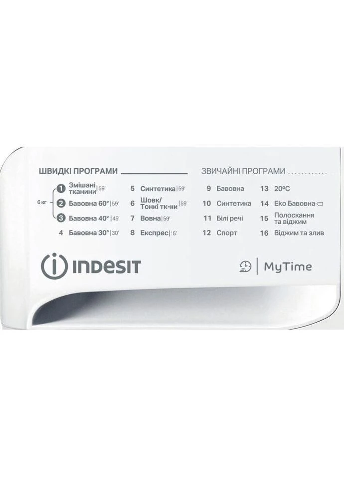 Стиральная машина узкая OMTWSE 61051 WK UA Indesit (384475872)