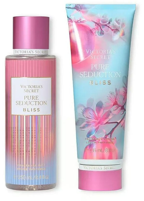 Набор: Спрей для тела и лосьон Pure Seduction Bliss (Спрей 250 мл + Лосьон 236 мл) Victoria's Secret (349498689)